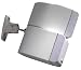 OmniMount 5.0 Stainless-Steel Speaker Mount for Walls or Ceilings (White)