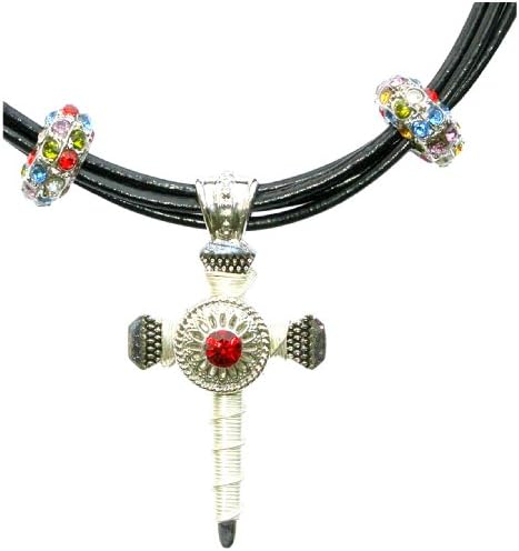 North Star - July - Ruby Preciosa Crystal Birthstone Necklace