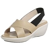 419V7IN%2BWtL. SL160  Taryn Rose Womens Jacey Criss Cross Slingback Wedge