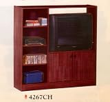 BEAUTIFUL NEW TV ENTERTAINMENT CENTER IN CHERRY FINISH