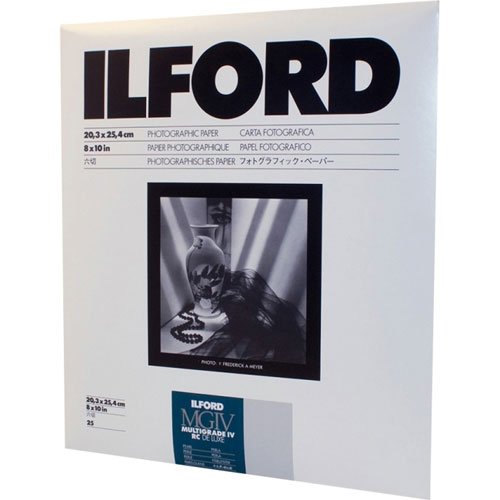 IlfordMultigrade IV RC Deluxe Resin Coated VC Variable Contrast Black & White Enlarging Paper - 8x10" - 25 Sheets - Pearl Surface