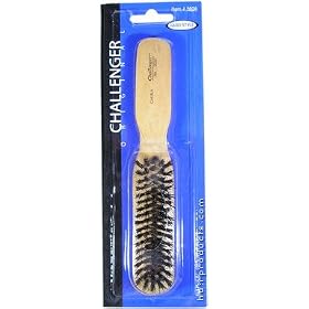 Buy CHALLENGER Original Hard Style Natural Wood Finish Hair Brush (Model: 2020) by Challenger Club