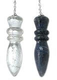Quartz and sodalite pendulums, 'Equilibrium' (pair) 2 W