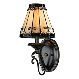 Quoizel TF8766IB Tiffany 13-1/2-Inch One Light Sconce, Imperial Bronze Finish