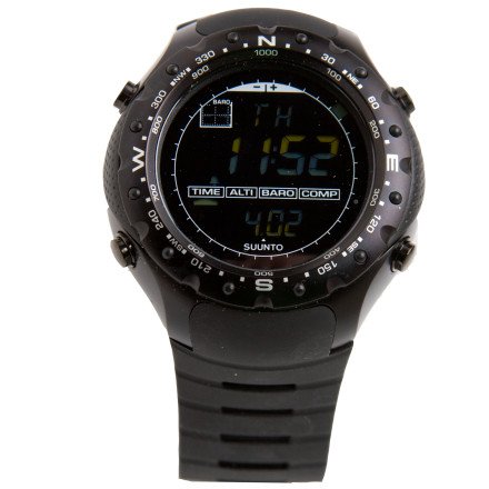 Suunto X-Lander Wrist-Top Computer Watch with Altimeter, Barometer, Compass, and Chronograph (Black Military)