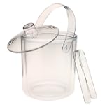 SAVE $9.51 - US Acrylic Round Double Layer Insulated Ice Bucket with Tongs $25.49
