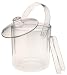US Acrylic Round Double Layer Insulated Ice Bucket with Tongs