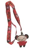 Pucca Red Landyard Cell Phone Id Key Holder