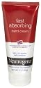 Neutrogena Norwegian Formula Fast Absorbing Hand Cream, 3-Ounce Tubes (Pack of 4)