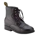Saxon Equileather Childrens Lace Up Paddock Boot