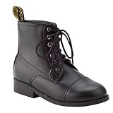 Saxon Equileather Childrens Lace Up Paddock Boot