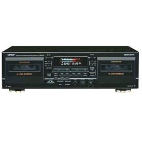 Refurbished Denon DRW-585 Dual Well Cassette Deck (Black)