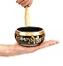 OmStore Tibetan Singing Bowl Set For Yoga Meditation & Heart Chakra Healing With Cushion & Mallet Sacral Buddhist 4 Inch From Nepal Bonus eBook