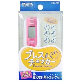 【クリックで詳細表示】TANITA ブレスチェッカー ピンク HC-205-PK