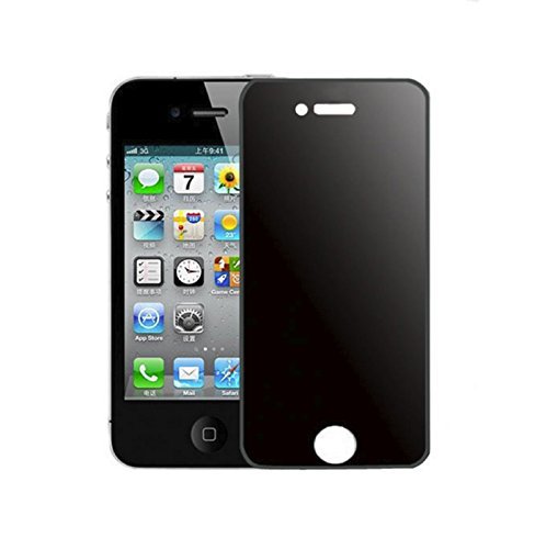 Alltech Devices, Made for Apple iPhone 4 4S, Privacy Anti-Spy Tempered Glass Screen Protector Shield, Retail Box