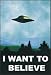 The X-files (I Want to Believe) Art Framed Poster Print - 24" X 36"