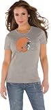 Cleveland Browns Grey Women's Primary Logo Tri Blend V Neck T-Shirt- by Alyssa Milano