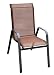 DC America FAA372139-DB 4-Pack Fantasy Sling Chair, Dark Brown