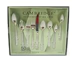 Cambridge Silversmiths Flatware Set Zinnia Sand 50Pc
