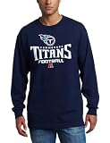 NFL Men's Tennessee Titans Gridiron Tough III Adult Long Sleeve Basic Tee (Charcoal Heather, X-Large)