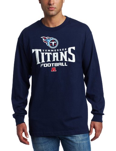 NFL Men's Tennessee Titans Gridiron Tough III Adult Long Sleeve Basic Tee (Charcoal Heather, X-Large)
