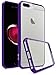 iPhone 7 Plus Case, Bastex Slim Fit Flexible Clear Transparent Rubber Back Cover Fused Purple Side Bumper Snap Case for Apple iPhone 7 Plus / 7 Pro