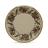 Lenox Holiday Tartan Gold Banded Ivory China Salad Plate