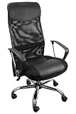 Office Products : Leather Office Chair - High Back Executive Contemporary Swivel Chair - BT-905-GG