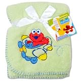 Sesame Beginnings Away We Go Appliqued Fleece Blanket
