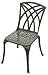 Outdoor Living : Denewood CFC004P Versailles Green Cast Aluminum Dining Chair, Set of 2