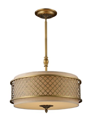 Elk 31033/4 Chester 4-Light Pendant In Brushed Antique Brass On Sale