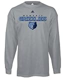 419VMRVxLEL. SL160  Memphis Grizzlies Grey adidas True Logo Long Sleeve T Shirt