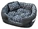 10899 Tierbett grau footprint Außenmaß ca. 60x48x17cm mit Innenkissen