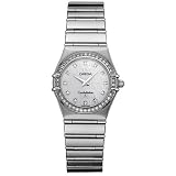 Omega Constellation Ladies Mother-of-Pearl Diamond Dial Diamond Bezel Stainless Steel Watch 1458.75