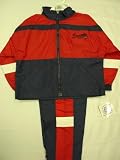 Atlanta Braves Infants / Babys / Kids 2 pc Red Wind Suit jacket and pants