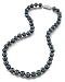 8.0-8.5mm Japanese Akoya Black Pearl Necklace- AA+ Quality