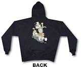 Frosty Biker Snowman IF YOU CAN READ THIS THE BITCH MELTED Logo Men's Hoodie Sweat Shirt Small thru 4XL