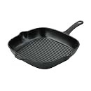 Chasseur Cast Iron 26cm Square Grill Pan Matt Black