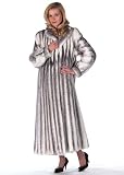 Black Cross Mink Coat - Classic Wing Collar