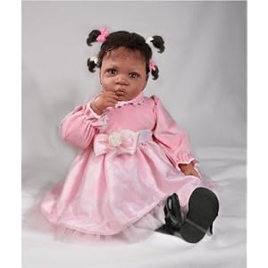 Jasmine Pink 22 inch Ashton Drake African American Vinyl Girl Doll by Ashton Drake