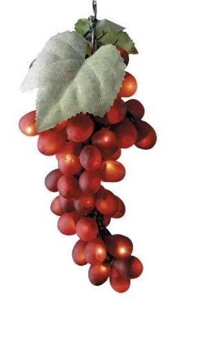 Bethlehem Lighting 10-Inch Triple Grape Cluster with 144 Micro Lights, Red