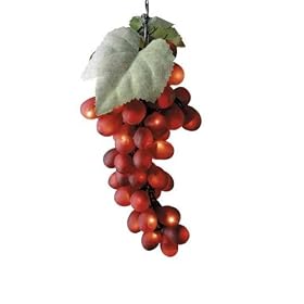 Bethlehem Lighting 10-Inch Triple Grape Cluster with 144 Micro Lights, Red