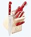 Mundial 5100 Series 7-Piece Block Set, Red