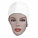 White Textured Latex Rubber Swim Cap with Strap White