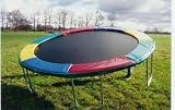 12 Foot Magic Circle Round Trampoline With Deluxe Pads
