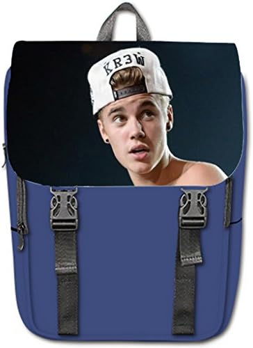 HEADJI Special Custom justin bieber Casual Shoulders Backpack Blue