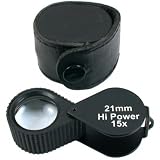 15X Jewelers Loupe Black Diamond Watch Coin Stamp New