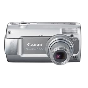 Canon PowerShot A470 7.1MP Digital Camera with 3.4x Optical Zoom (Gray)