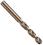 Cleveland 2175 Cobalt Steel Jobbers Length Drill Bit, Gold Oxide Finish, Round Shank, 135 Degree Notch Point, Wire Size #45 (Pack of 10)