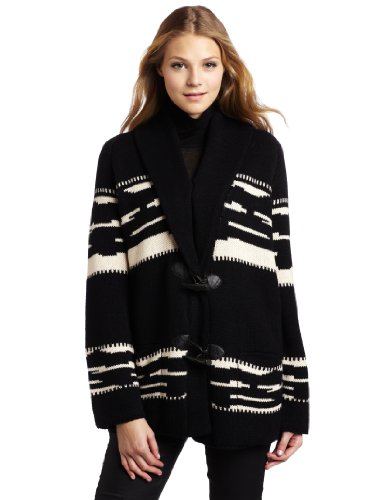 Twelfth St. By Cynthia Vincent Vintage Felicity Sweater, Black/Bone, Petite